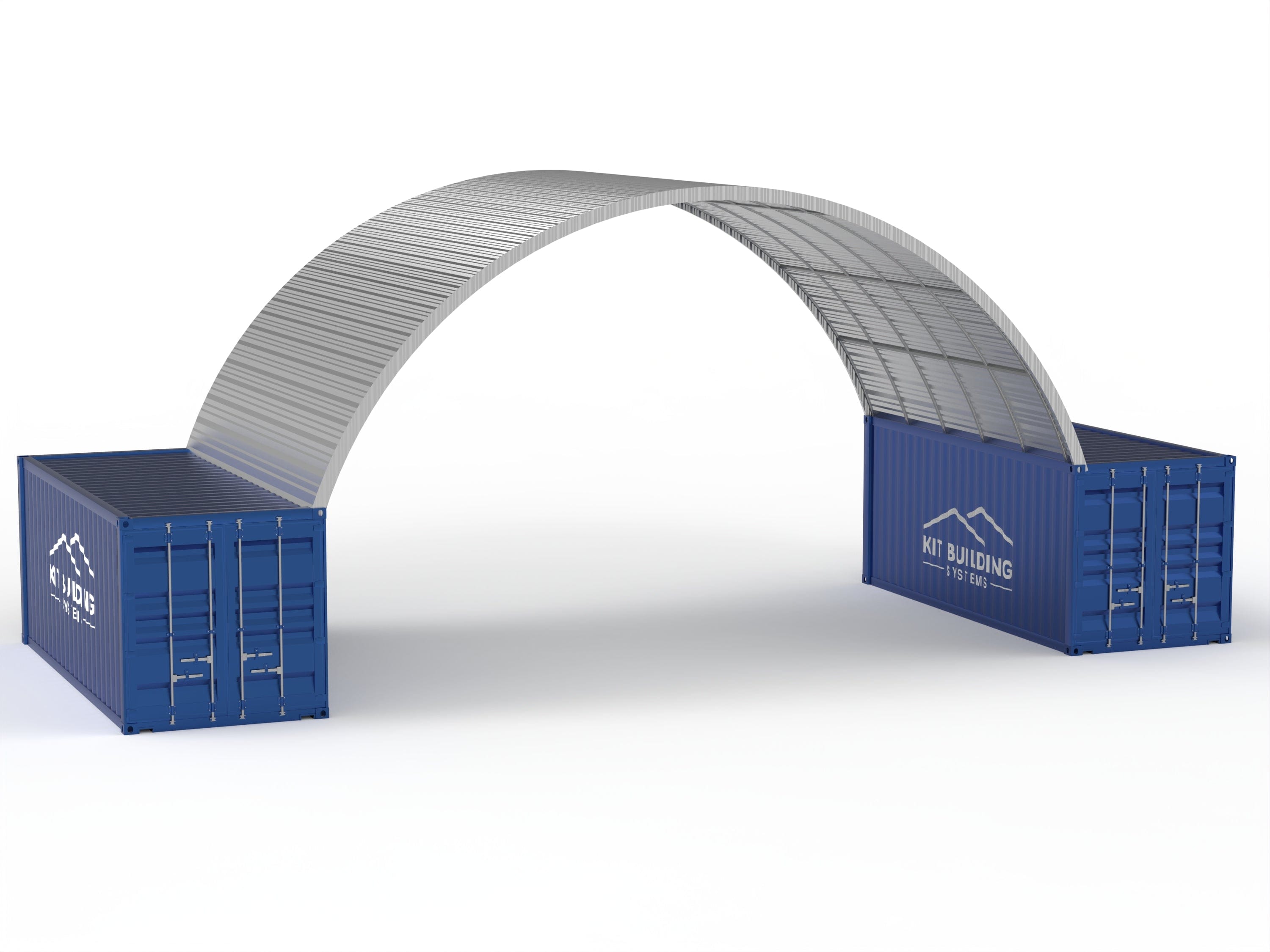 Stålbehållartak - 33ft x 20ft x 12ft (10m x 6m x 3,6m)