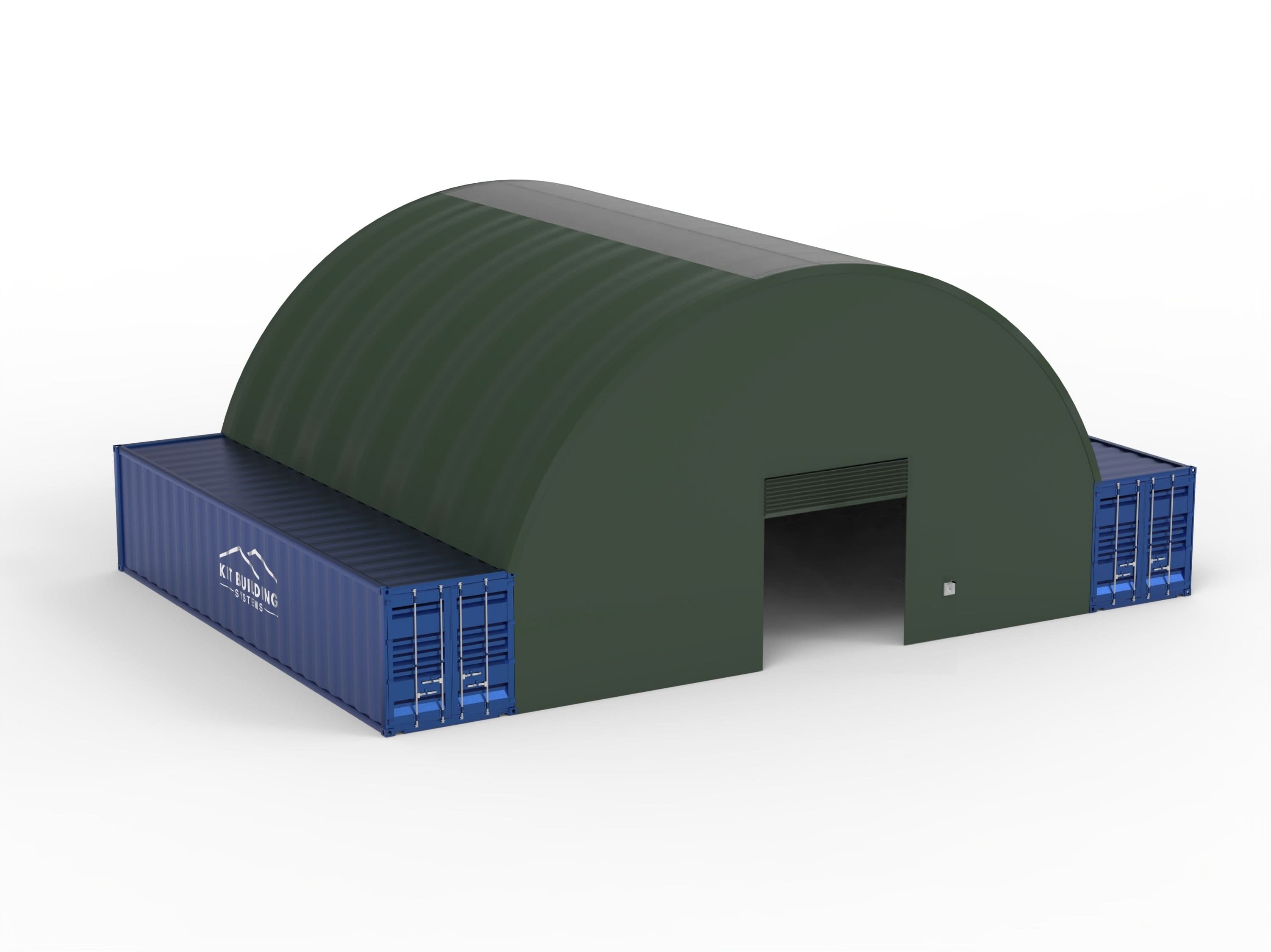 Behållarkapell - 40 fot x 40 fot x 15 fot (12m x 12m x 4,5m)