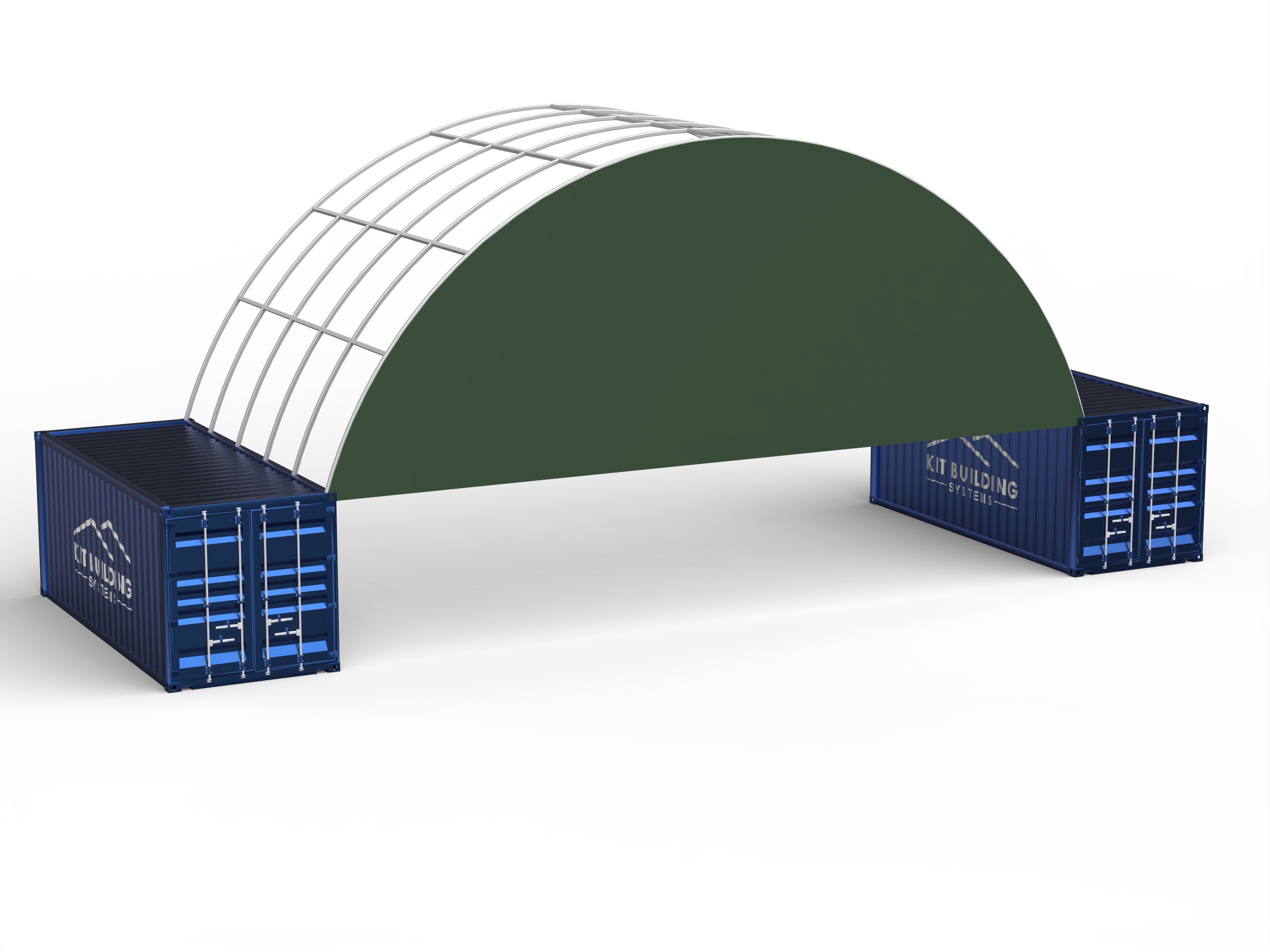 Stängd bakpanel för containerdukar