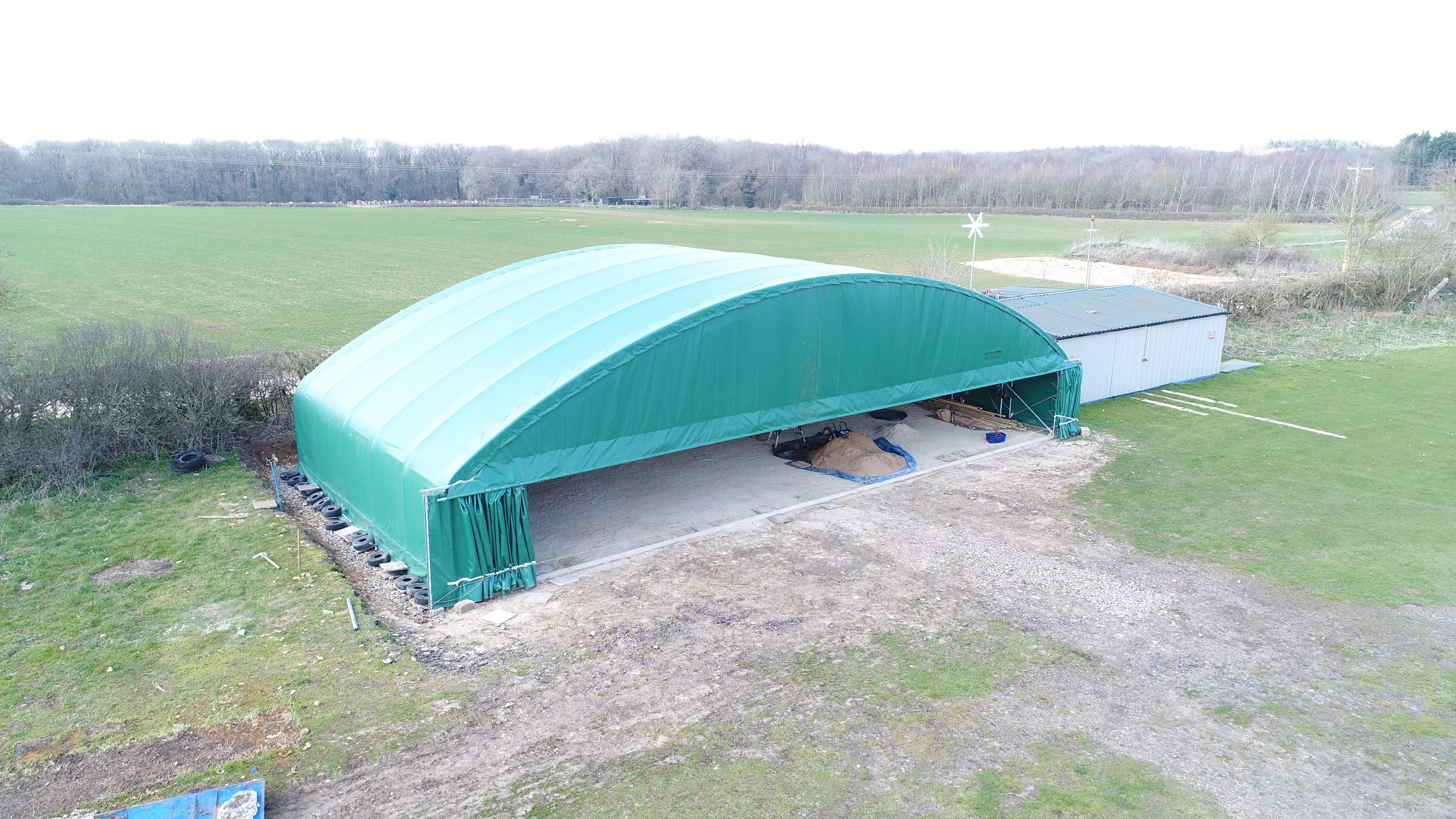 Aircraft Hangar | Green