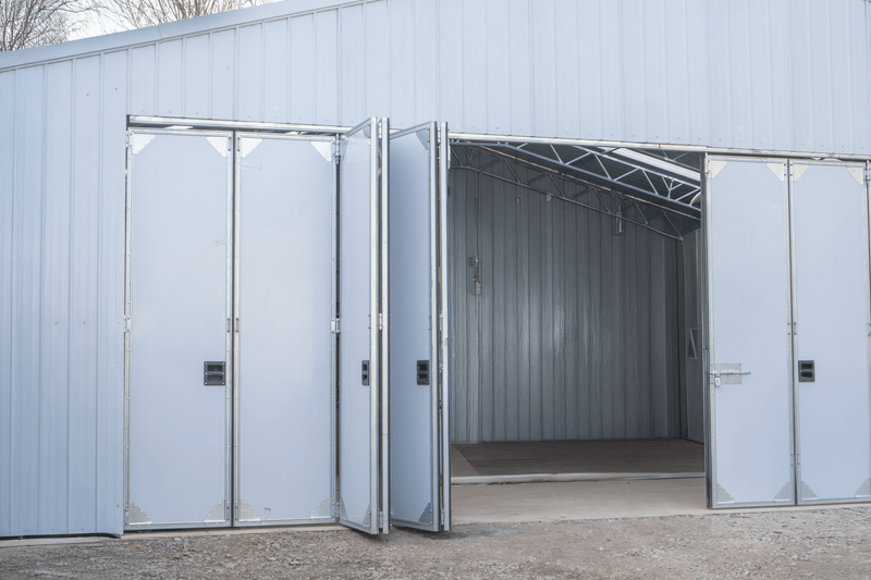 Hangar för flygplan i stål