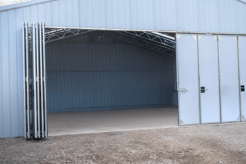 Hangar för flygplan i stål