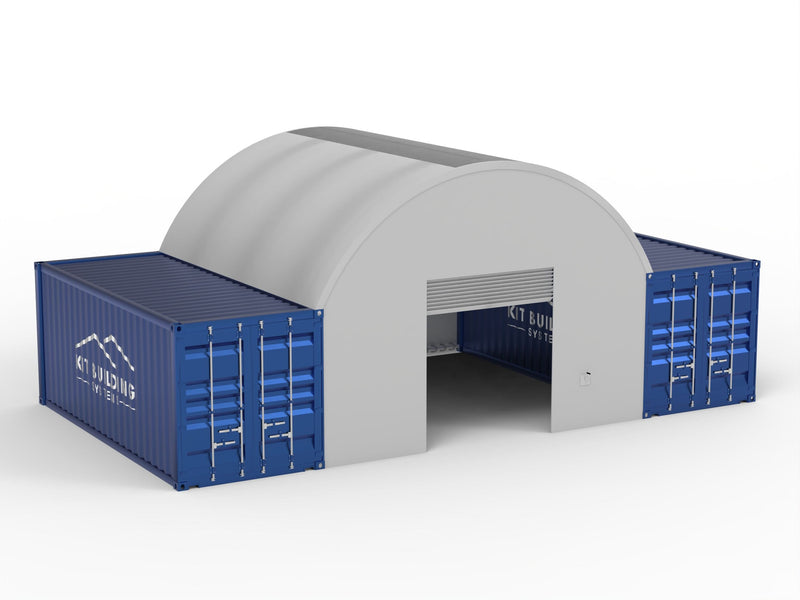 Behållartak - 20 fot x 20 fot x 6,5 fot (6m x 6m x 2m)