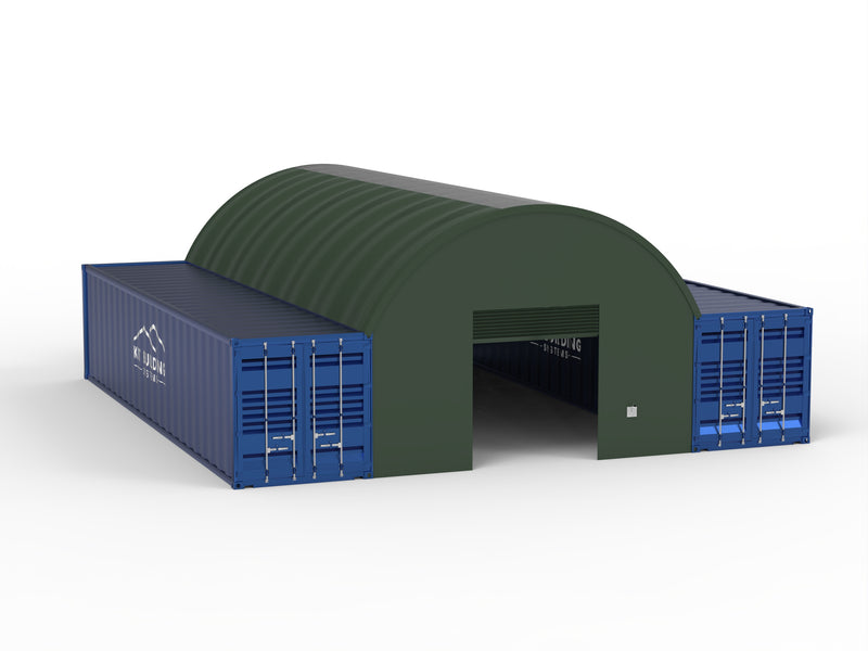 Behållarkapell - 20 fot x 40 fot x 6,5 fot (6m x 12m x 2m)