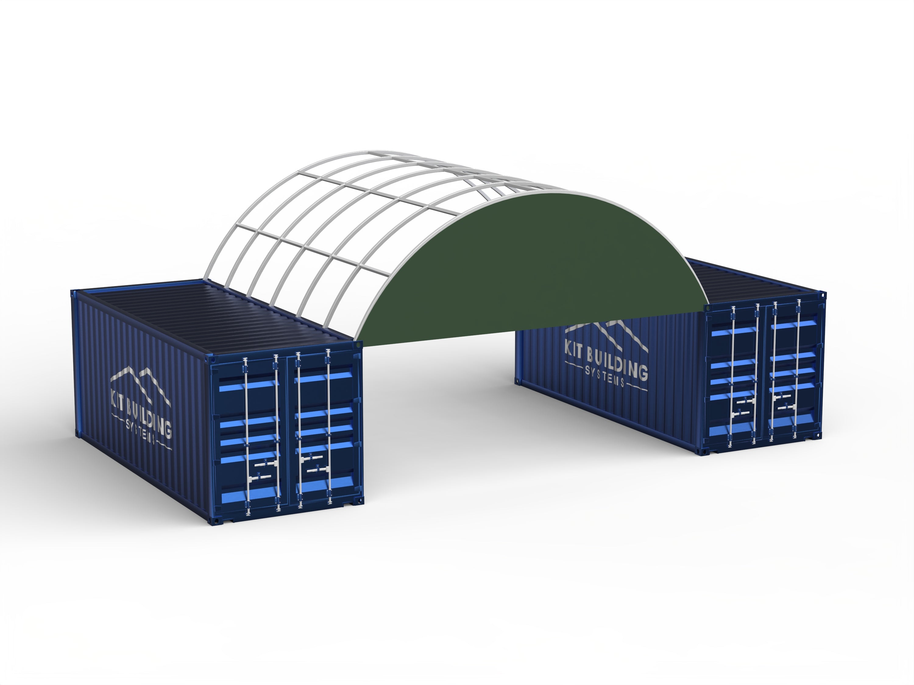 Stängd bakpanel för containerdukar