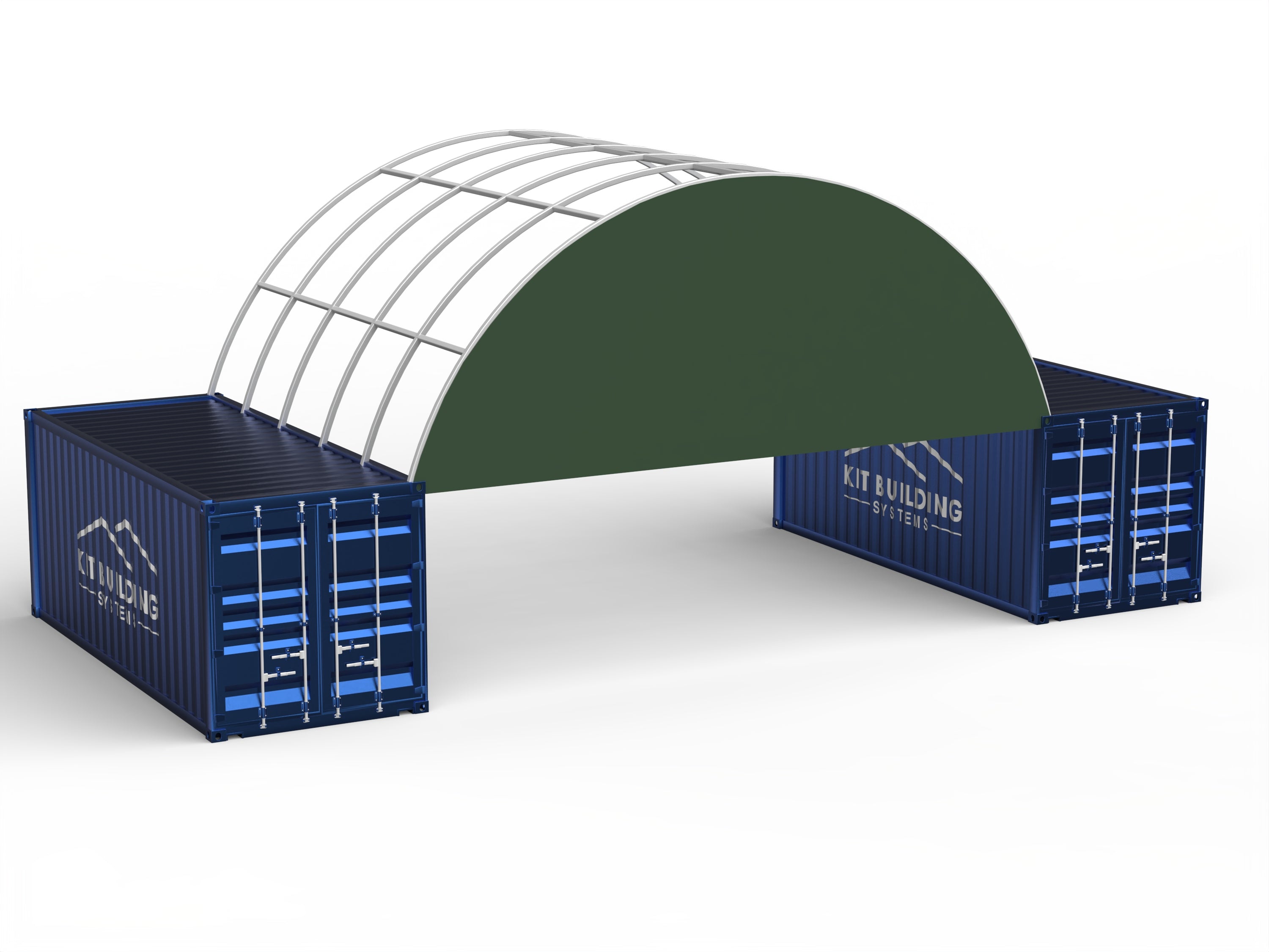 Stängd bakpanel för containerdukar