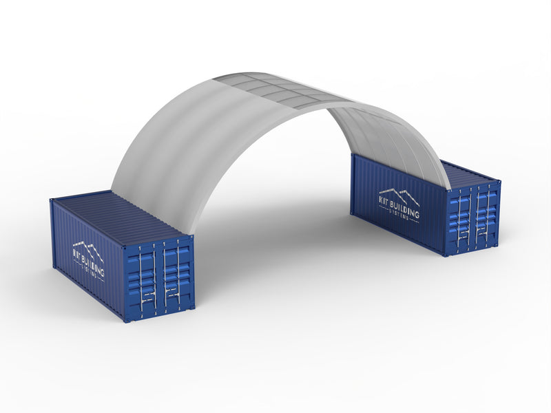 10m (33ft) Spännvidd | Container Tält - 33ft x 12ft (10m x 3,6m)