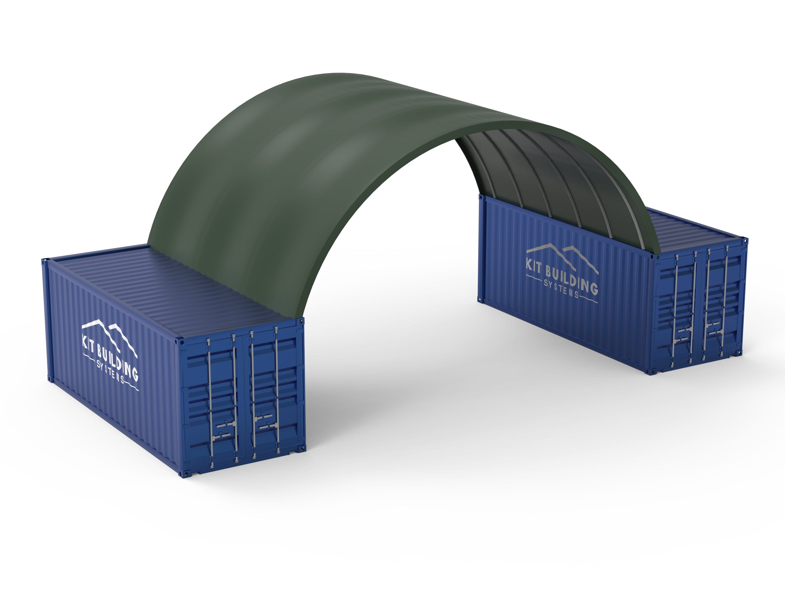 Kit Buildings Military Green / None Container Green Shelter - 26ft x 20ft x 10ft (8m x 6m x 3m)